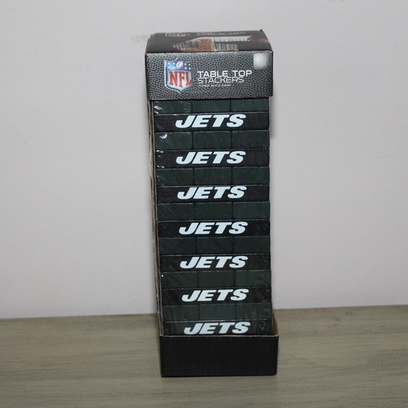 NFL Other - NFL NY JETS Table Top Stackers Tower Build Game NWT Football Gift New York Jets
